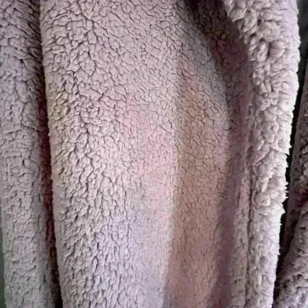 Mauve Teddy Jacket, Size XL - Picture 2 of 4